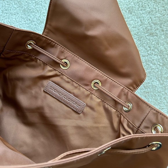Stoney Clover Lane Nylon Flap Backpack chocolate brown main image 8